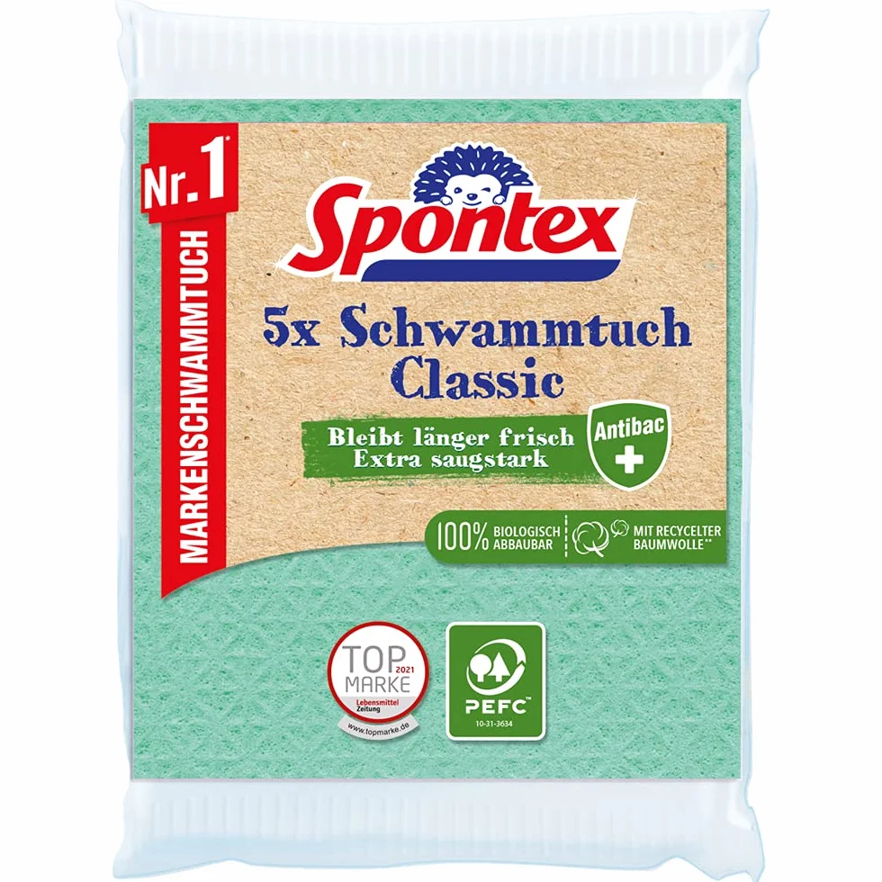 Spontex Gąbka Classic 5 sztuk