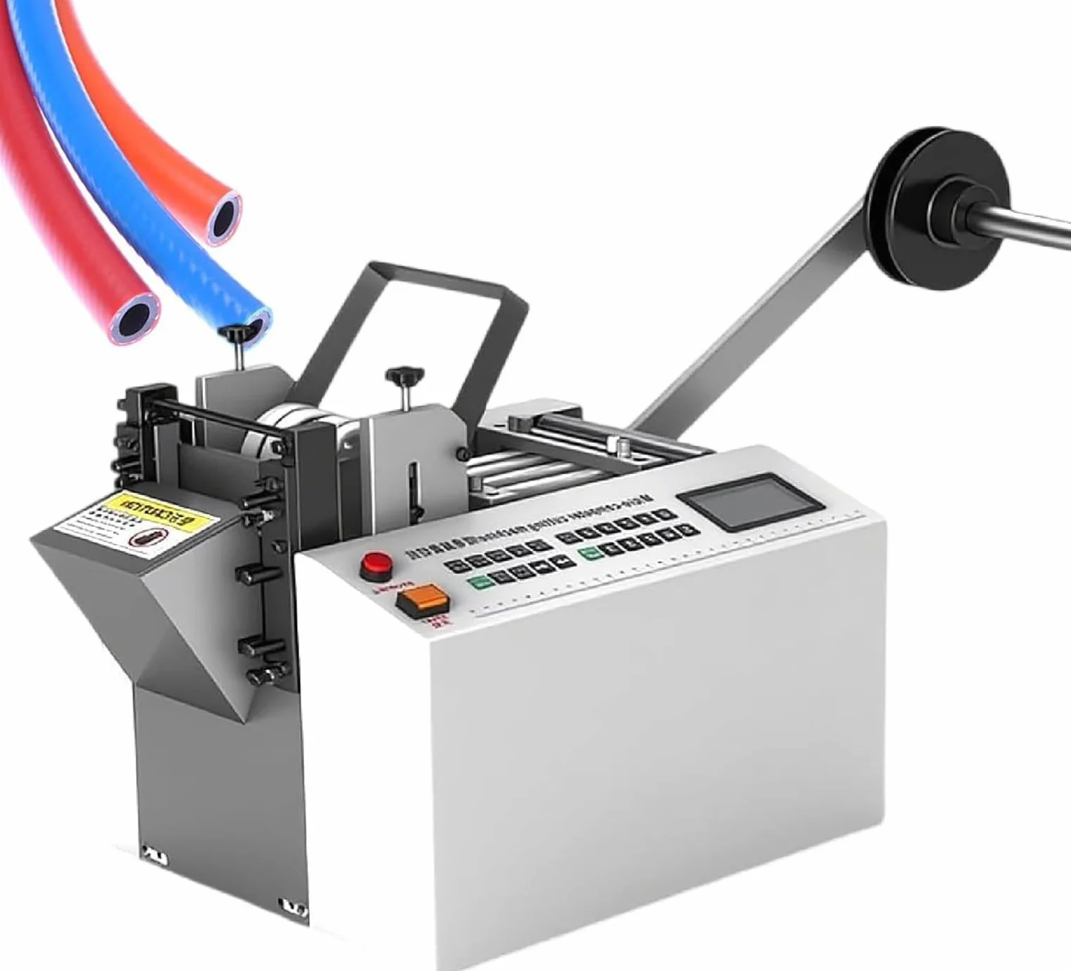 Automatyczna elektryczna maszyna do cięcia rur PVC, 300 W, wysoka prędkość cięcia 34 m/min, szerokość 100 mm, przemysłowy obcinacz do rur, wydajna wydajność