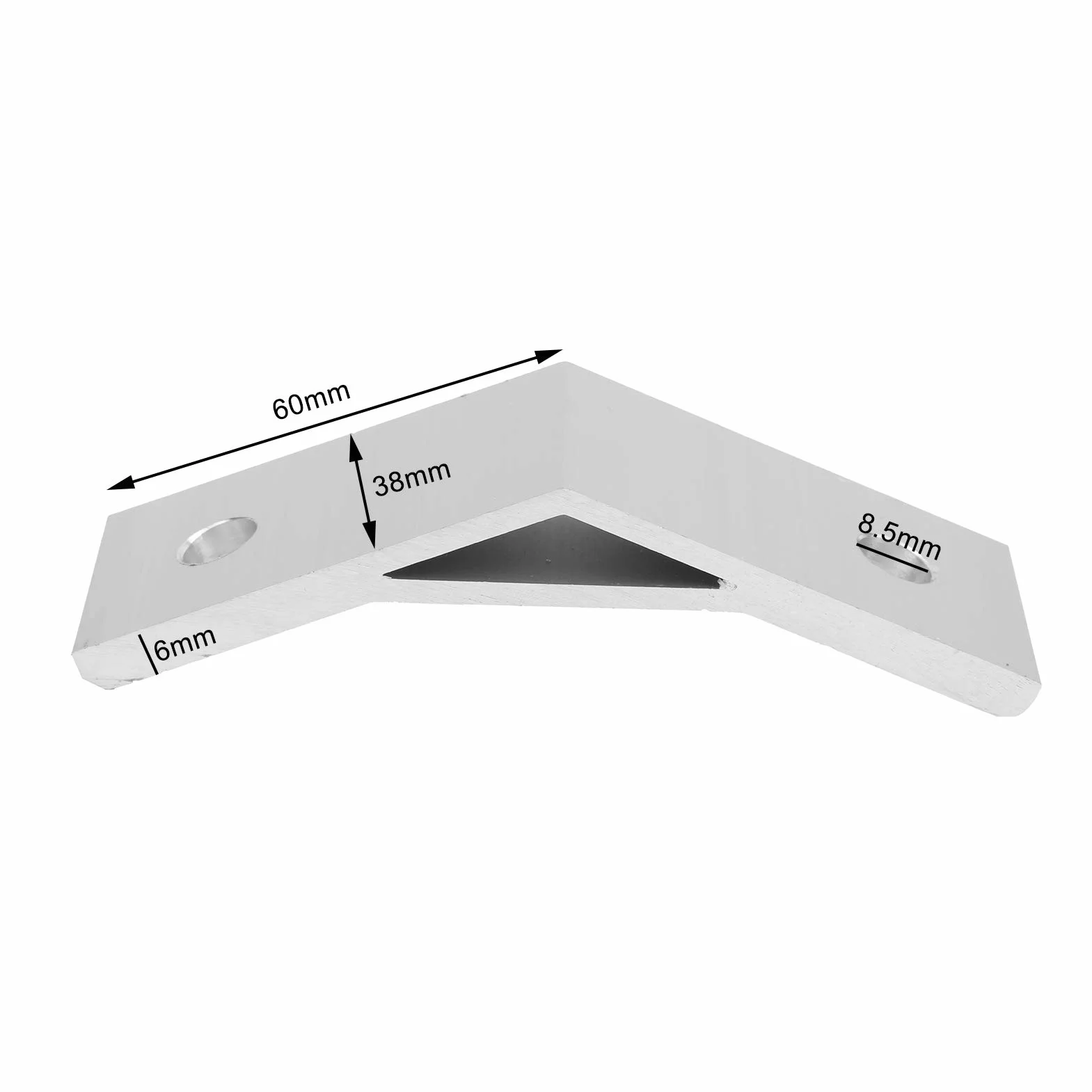 Wsporniki narożne aluminiowe 135 stopni, 10 szt. kątownik aluminiowy wspornik do profili, złącze narożne dla konstrukcji ramowych, sprzęt montażowy (4040-135 stopni)