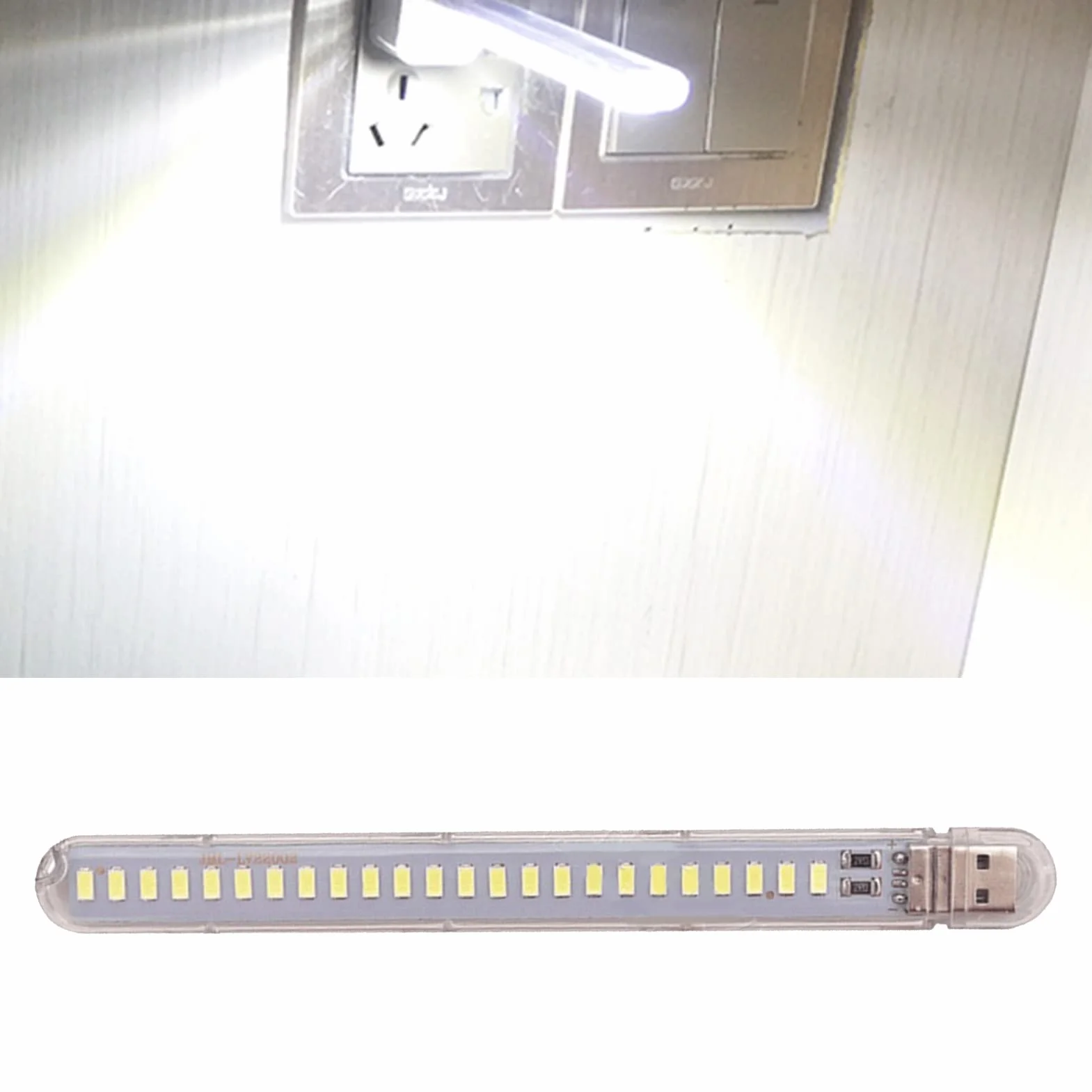 Clenp USB lampka LED mini do czytania, przenośna na biurko, nocna, kempingowa, do pokoju dziecięcego, ciepłe światło