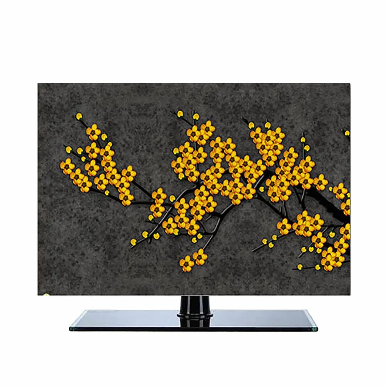 Bawełniany Pokrowiec na Telewizor Monitor 52 cale Ochronny Dekoracyjny