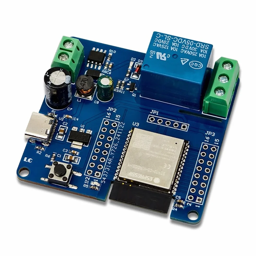 ESP32-C6 pojedynczy moduł przekaźnikowy DC5-60V Support Matter WiFi6 Bluetooth 5.3 Zigbee3.0 Thread1.3 dla inteligentnych urządzeń domowych