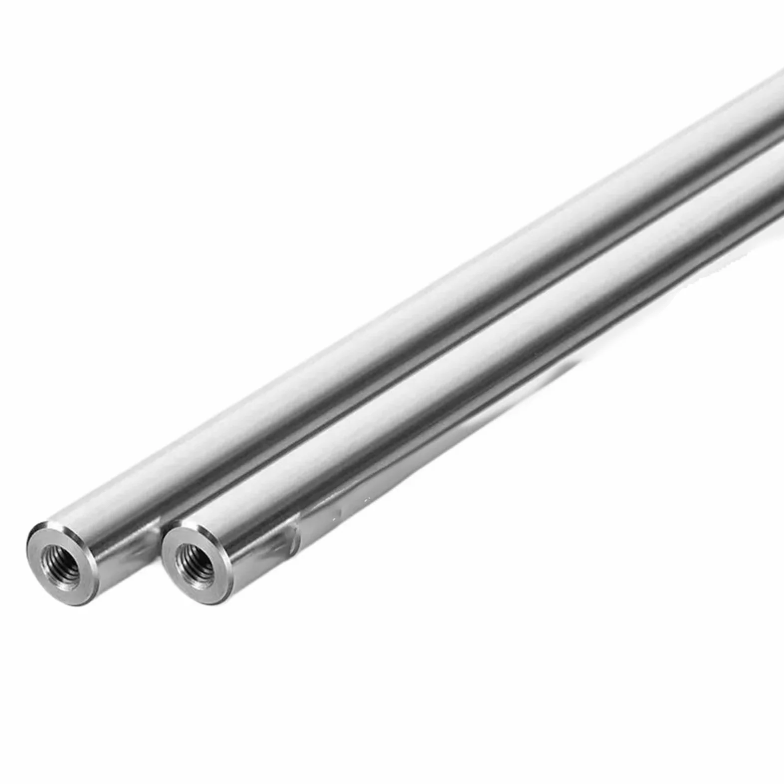 Prowadnice do szuflad z pełnym wysuwem 2 szt. Wałek liniowy OD8mm Długość 100-550mm z dwoma końcami gwintu M4/M5/M6 Głębokość otworu 8-16mm Chromowany, utwardzany pręt