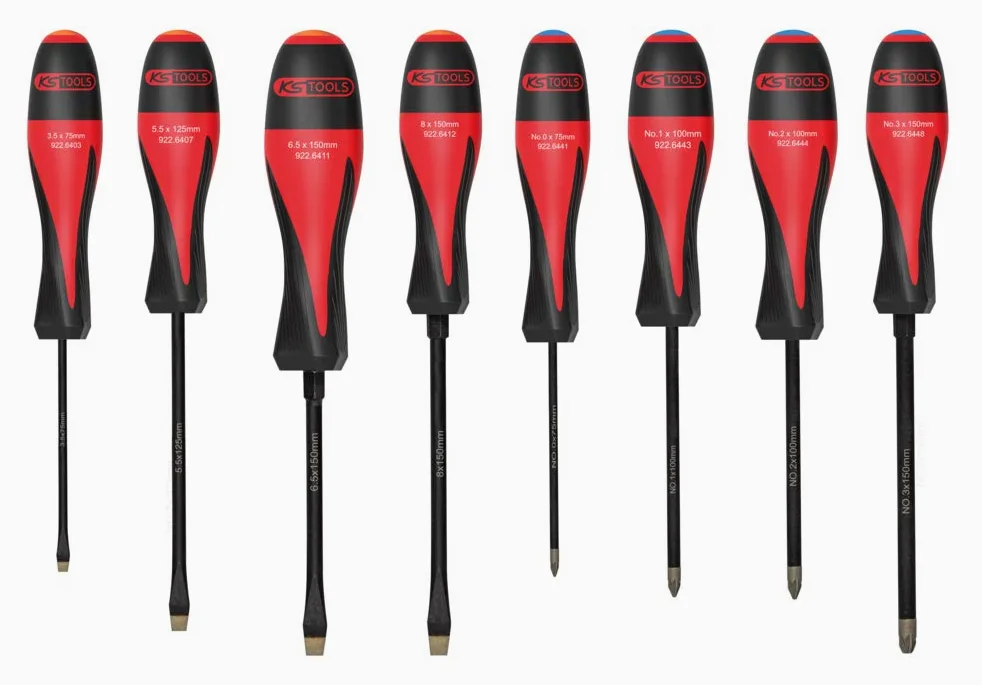 KS Tools 922.6440 Ultimate Grip, 8-częściowy, płaski, PZ, biały