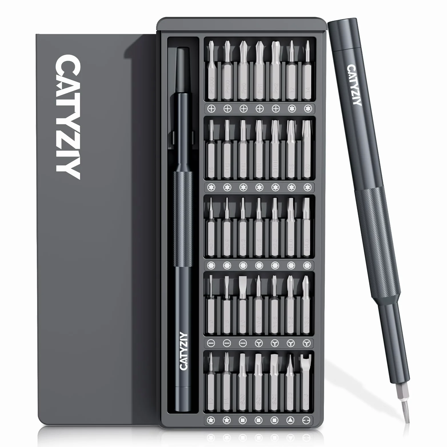 Zestaw wkrętaków precyzyjnych 37 w 1, mini zestaw narzędzi naprawczych z namagnesowaną końcówką i matą magnetyczną do iPhone'a, MacBooka, laptopa, PS5, Xbox, Switch, okularów, zegarka i małej