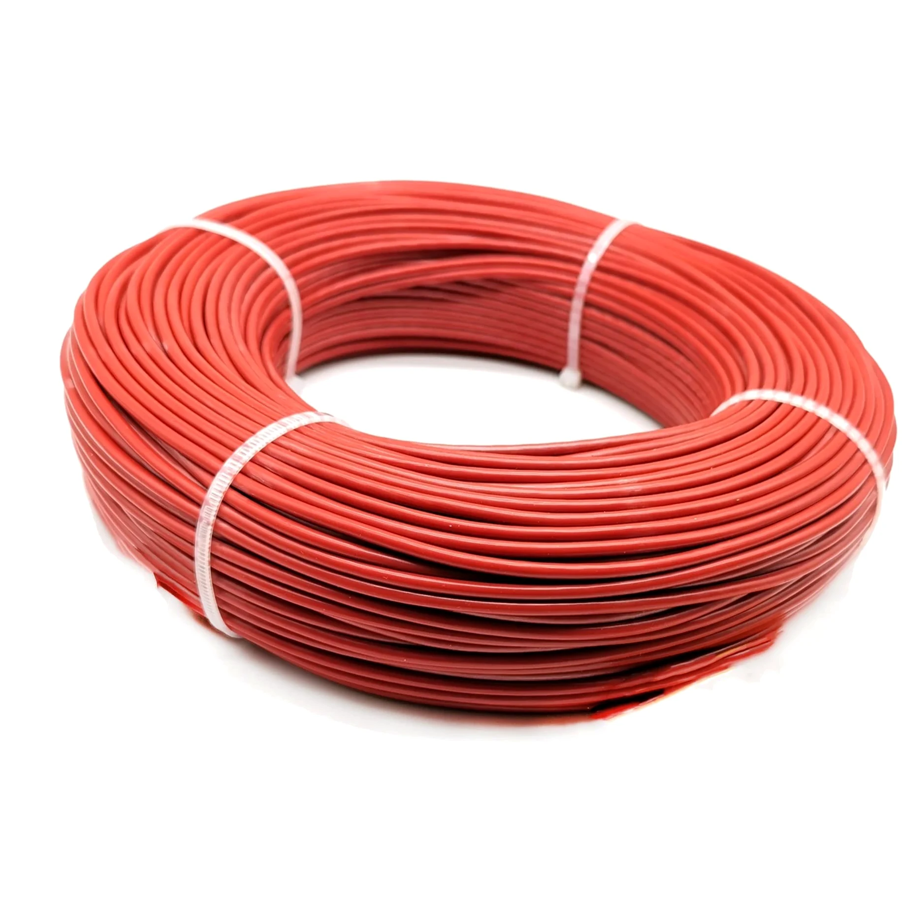 IBOWZ Przewód elektryczny, przewód grzejny PTFE 1/2/3/6/12/24K, kabel grzewczy z włókna węglowego, przedłużacz podłogowy, przewód uziemiający z gumy silikonowej