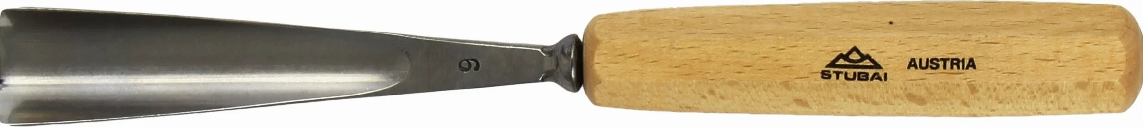Stubai 550930 dłuto do rzeźbienia w drewnie typu 9, długość 30 mm