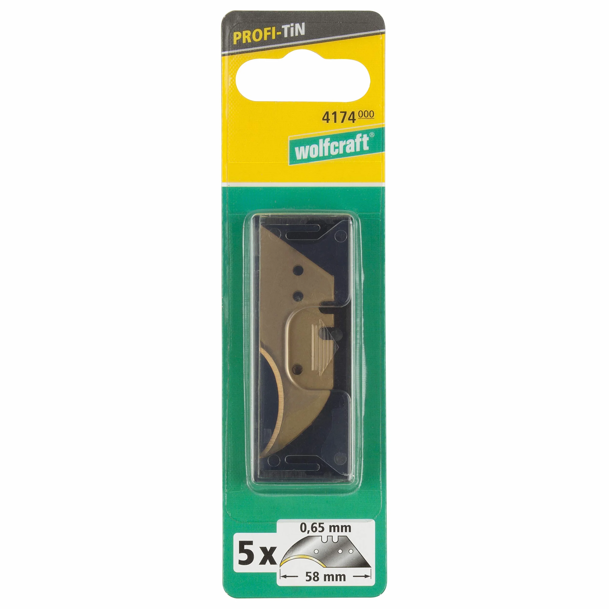Wolfcraft 4174000 5 x półksiężyc ostrza do płyt gipsowo-kartonowych