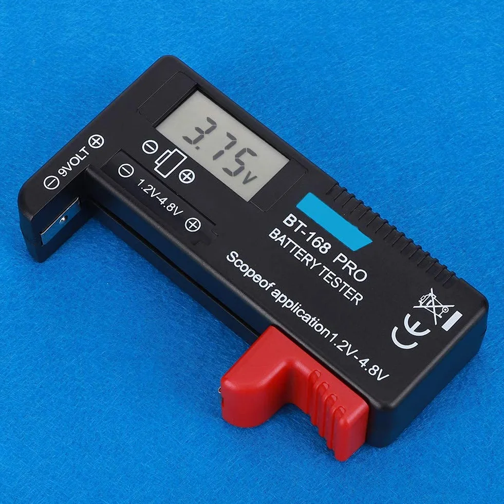 Cyfrowy tester baterii ABS Przenośny kontroler baterii LCD Silna kompatybilność Tester obciążenia baterii do małych baterii Przycisk ogniwa 1,2 V - 4,8 V