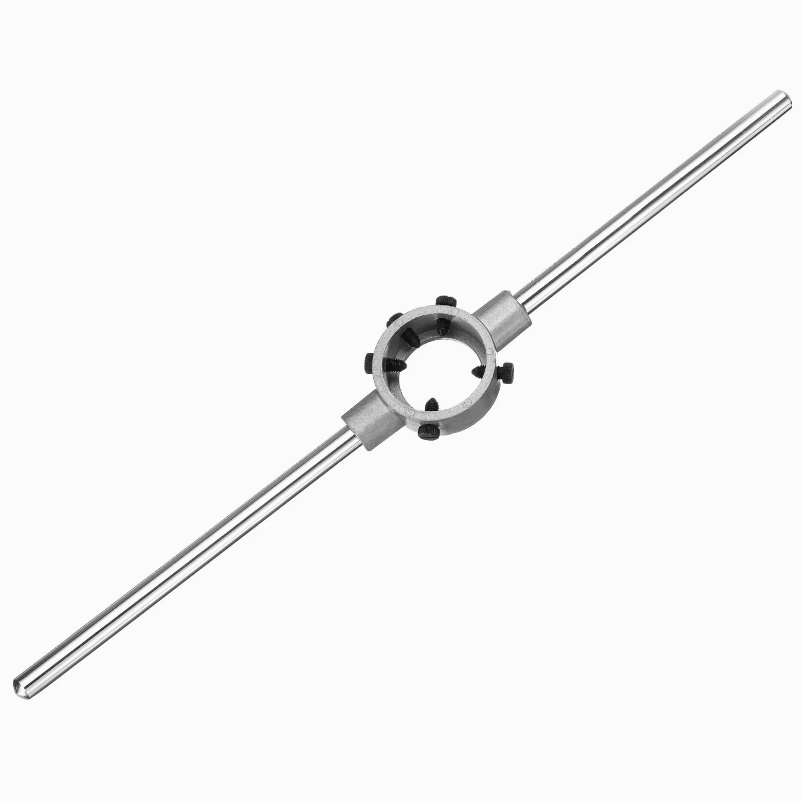 Klucz do narzynek 55 mm x 22 mm do narzynek okrągłych metrycznych M22-M26 / 55 mm średnicy zewnętrznej, regulowany uchwyt na narzynki, narzędzie ręczne do gwintowania i naprawy gwintów