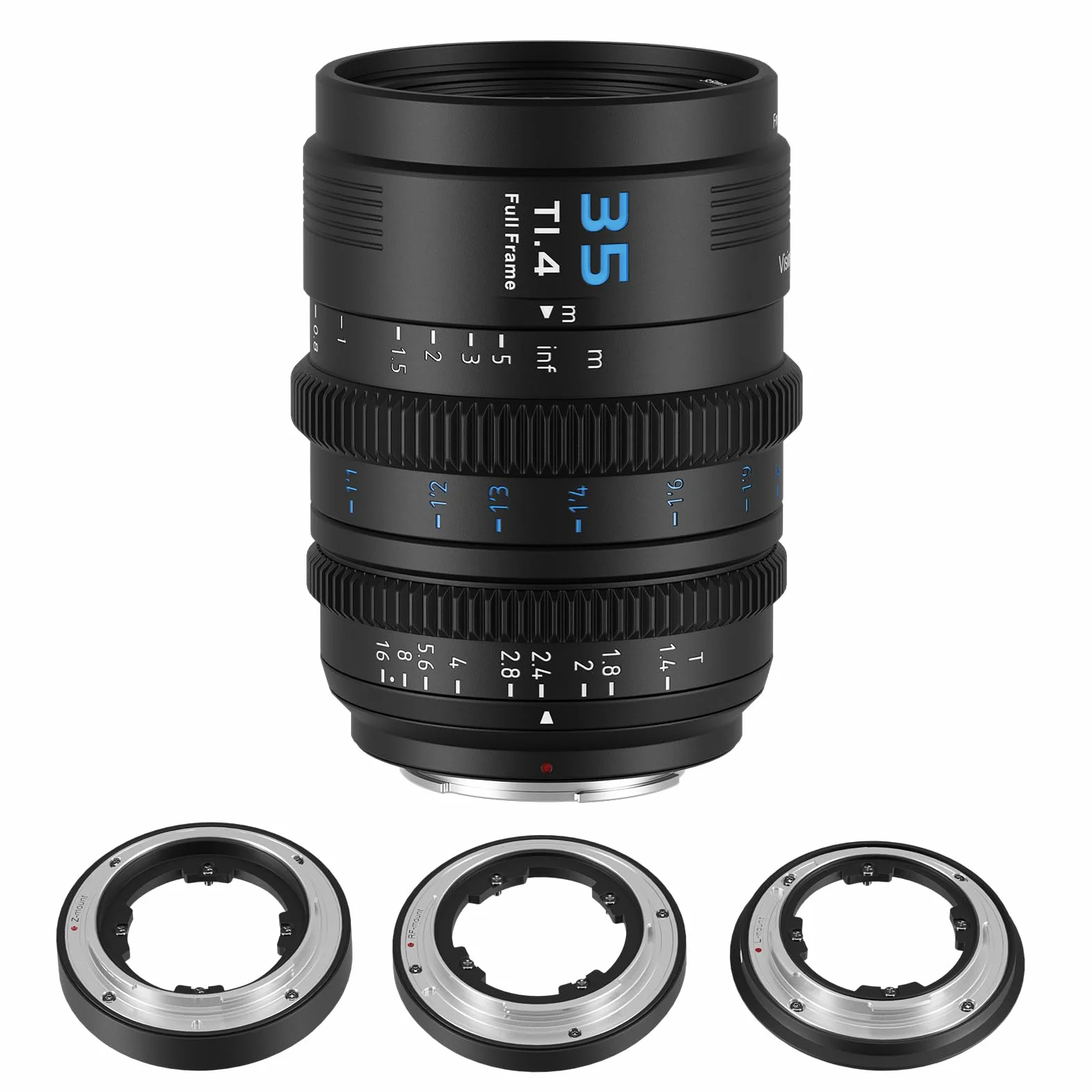 SIRUI VP-1 Vision Prime 1 T1.4 pełnoklatkowy obiektyw Cine 35 mm ręczny obiektyw kinowy z mocowaniem E, RF/Z/L, czarny