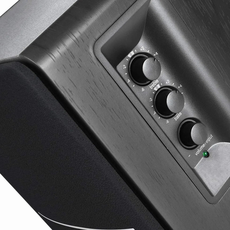 Edifier R1280DBs głośnik regałowy Active Bluetooth - wejście optyczne - dyfuzor monitor studyjny bezprzewodowy 2.0-42 W RMS z subwooferem Line Out - czarny