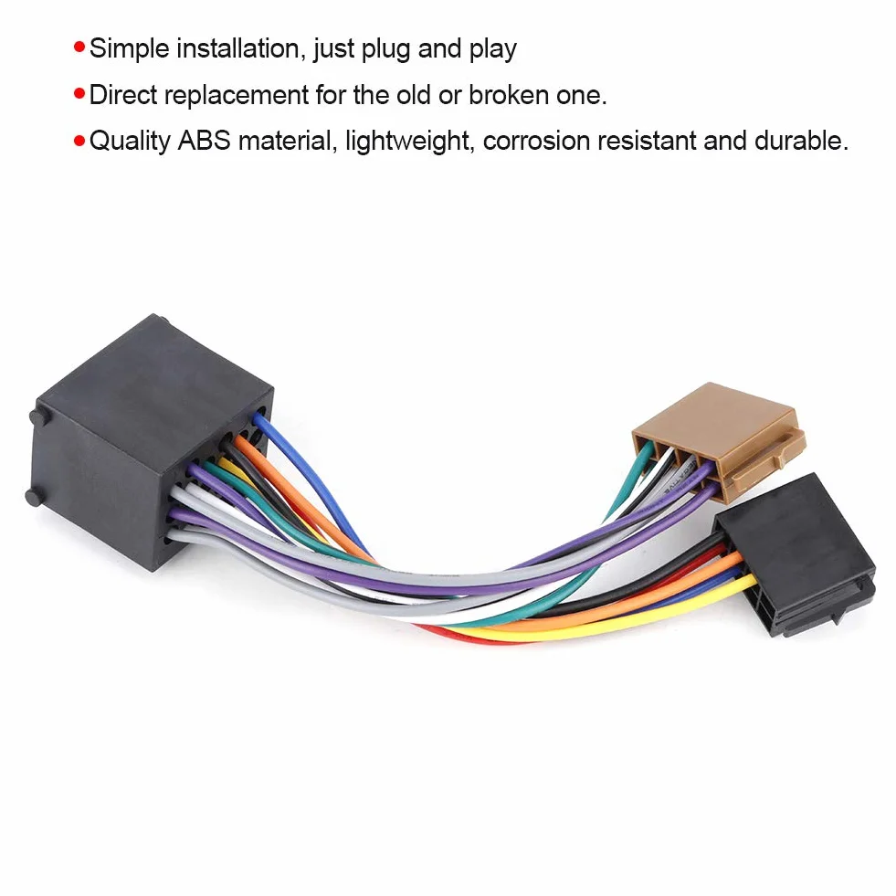 dla e36 Wiring Harness Adapter do radia samochodowego kabel wiązki przewodów stereo gniazdo ISO dla E36 E46 E39 wiązki kabiny pojazdu dla E36 E46 E39