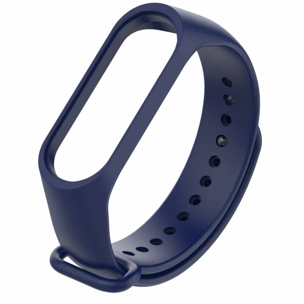 Pasek zamienny do Xiaomi Mi Band 5-6-7 i Amazfit Band 5, regulowana bransoletka, granatowy