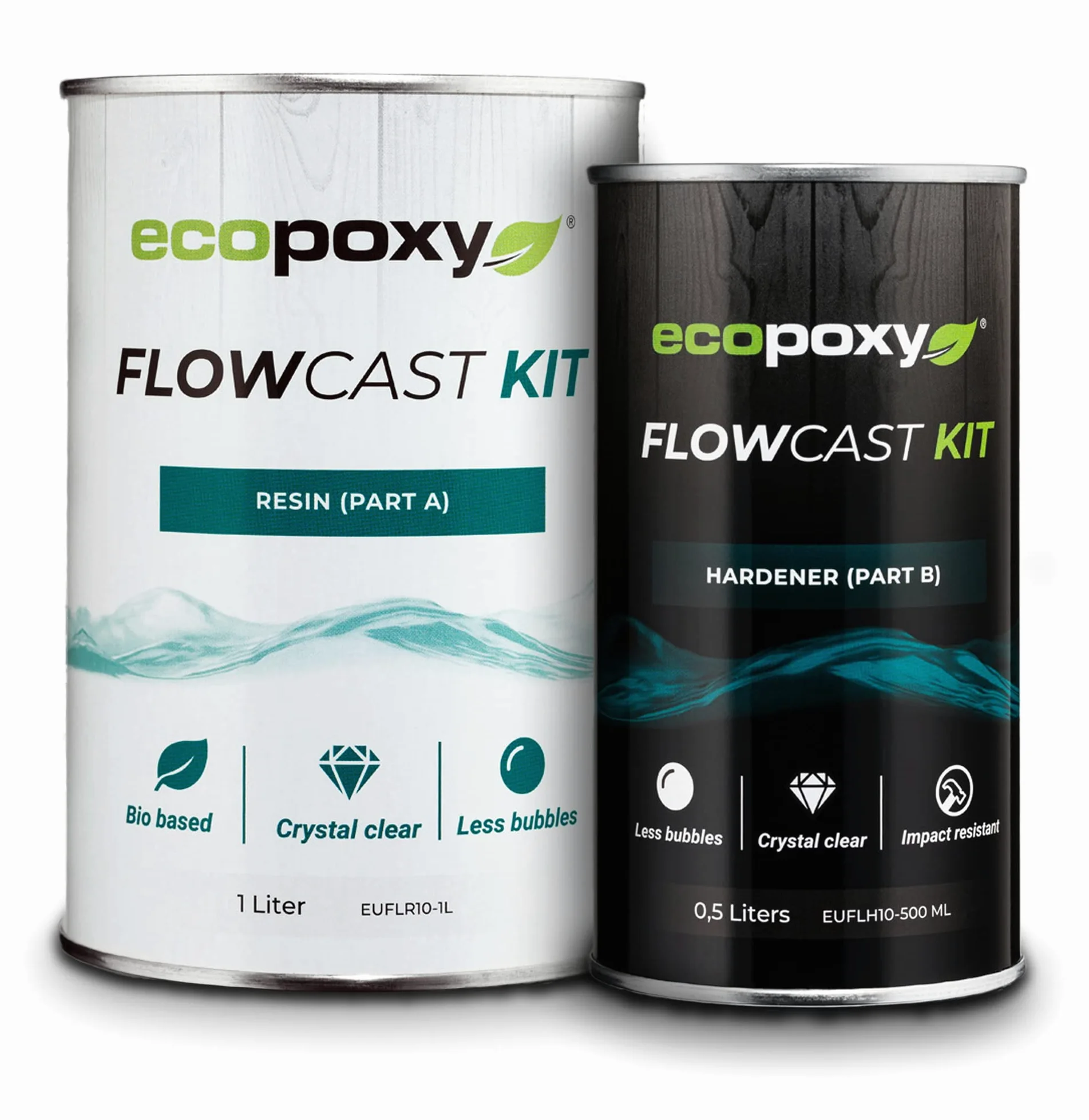 ecopoxy FlowCast Kit 1,5 litra – żywica epoksydowa, zestaw 2 komponentów, w zestawie utwardzacz