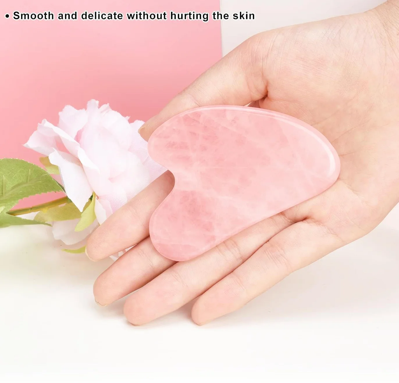 Gua Sha narzędzia do pielęgnacji twarzy, oczu, szyi, w 100% naturalny jadeitowy kamień do pielęgnacji skóry, piękna i rozluźniania mięśni ciała
