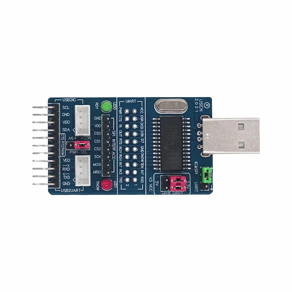 DollaTek CH341A USB do SPI I2C UART TTL ISP szeregowy adapter konwerter RS232 RS485