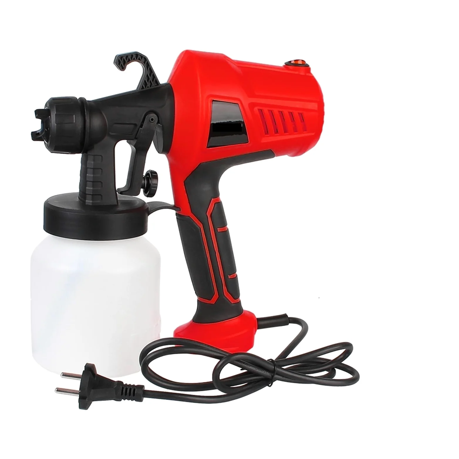 Pistolet natryskowy, 800ml łatwe natryskiwanie elektryczny pistolet natryskowy elektronarzędzia 500W gospodarstwa domowego opryskiwacz do farby kontrola przepływu pistolet natryskowy aerograf | Rood