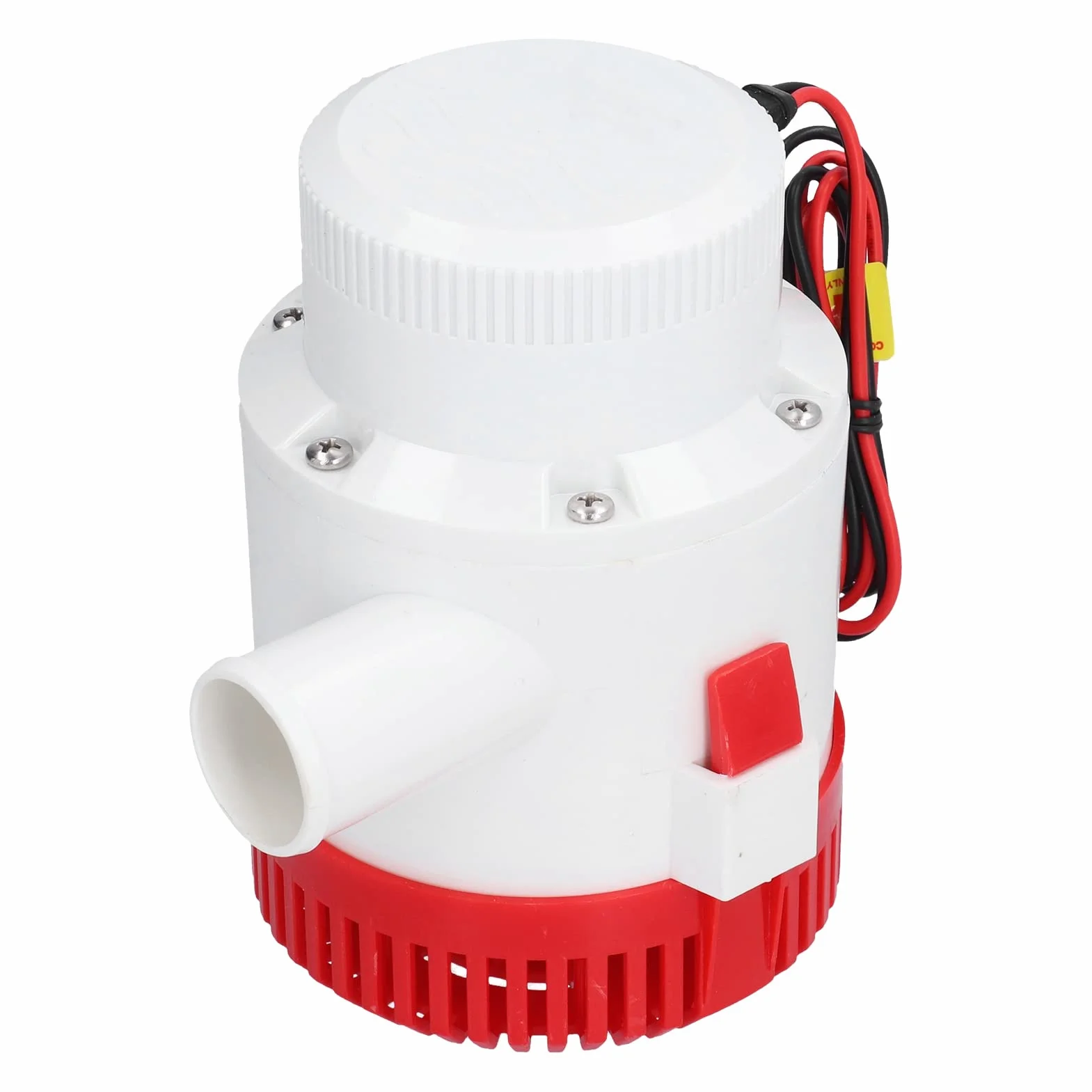 Alomejor Elektryczna Pompa Zęzowa Solidna, Antykorozyjna Pompa Głębinowa do Usuwania ścieków Zęzowych o średnicy Wylotowej 1-1/2 Cala (DC12V 3000GPH)