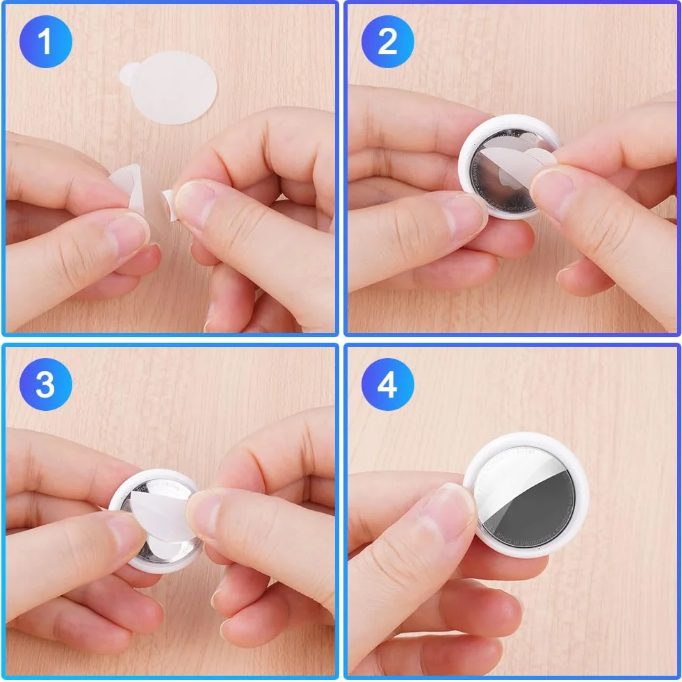 AXFEE Skórzane etui ochronne AirTag PU na klucze do Apple AirTag