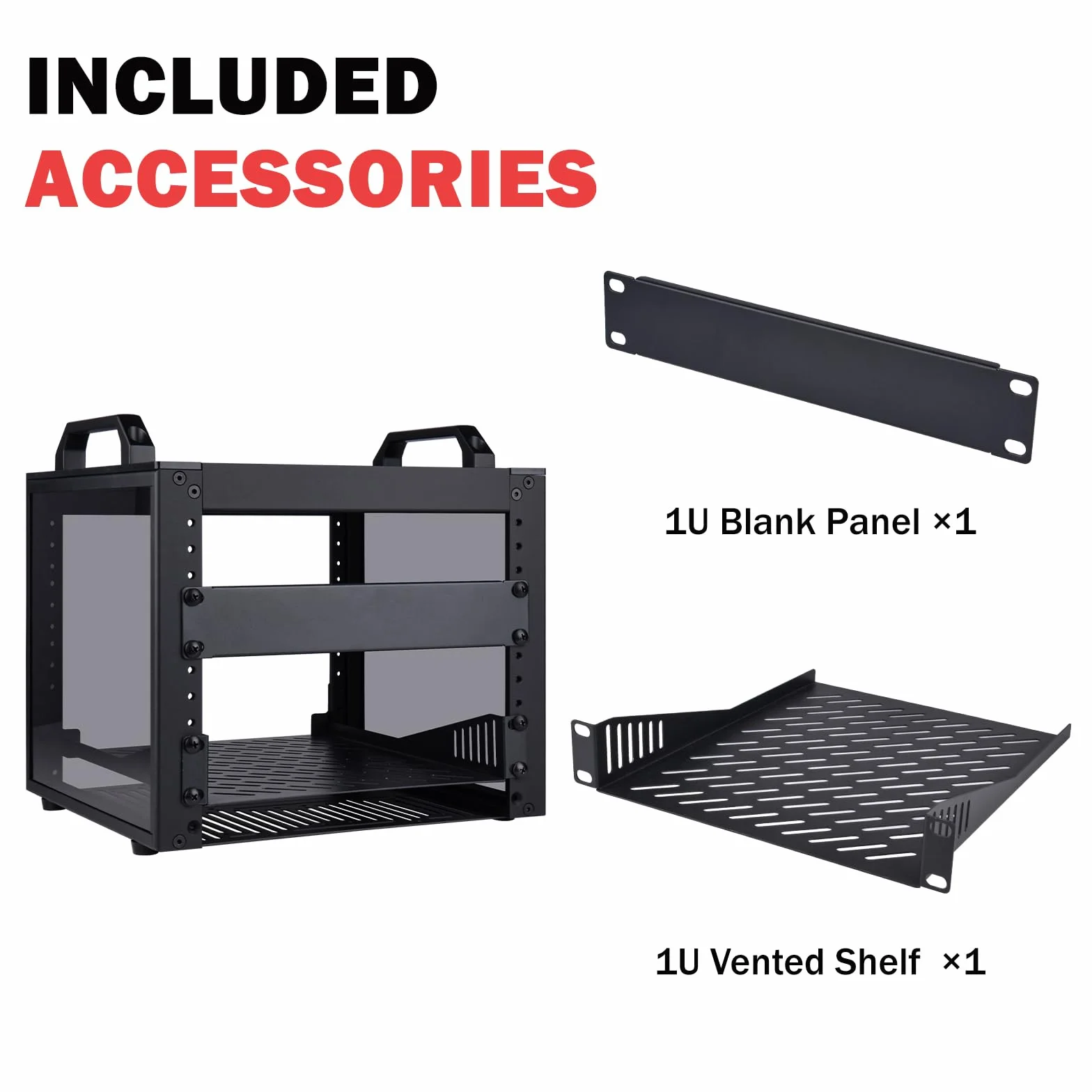 GeeekPi DeskPi RackMate T0 Plus, 25,4 cm (10 cali) 4U Mini Szafka Serwerowa dla Serwerów, Sieci, Urządzeń A/V, Głębokość 25,99 cm (10,23 cala) (Czarny)