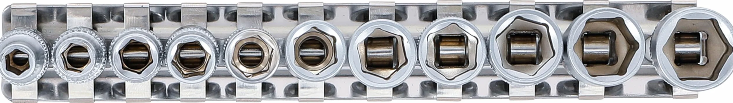 BGS 2433 | Zestaw nasadek sześciokątnych | 6,3 mm (1/4") | calowe | 11 szt.