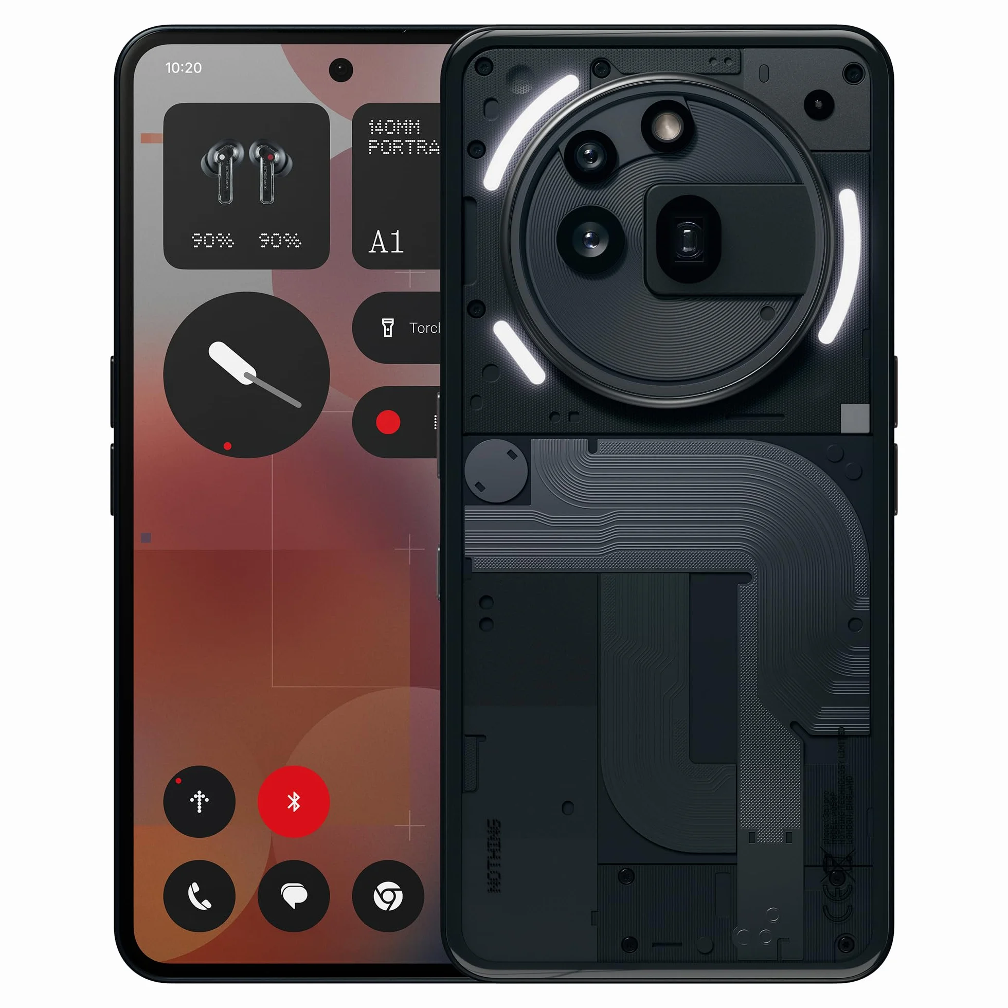 Nothing Telefon (3a) Pro 256 GB - Ręczny mit 50 MP Periskop-Kamera, 50 MP Hauptkamera, 60-facher Ultra-Zoom, Essential Space, 12 GB RAM, Langer Akkulaufzeit i 6,77" FHD+ AMOLED-Display - Schwarz