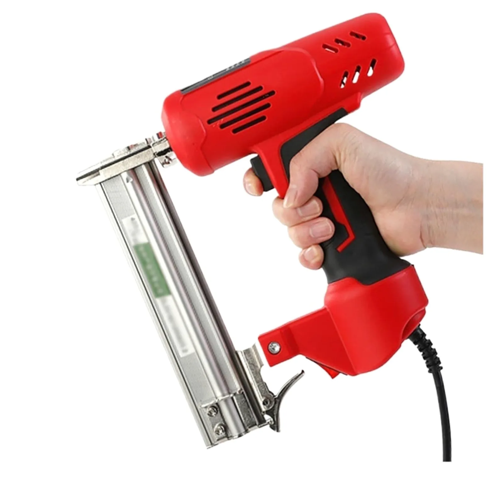 2600W Elektryczny Pistolet Do Gwoździ A Drewniana Zszywacz DIY Budowa Mebli Gwoździe Elektronarzędzie Gwoździe Stolarskie Narzędzia Do Obróbki Drewna Do precyzyjnego frezowania(Only machines)