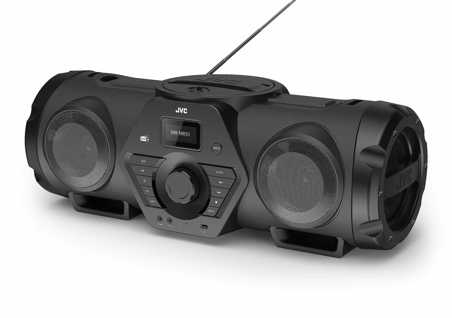 JVC RV-NB300DAB Boombox DAB Bluetooth USB CD Czarny