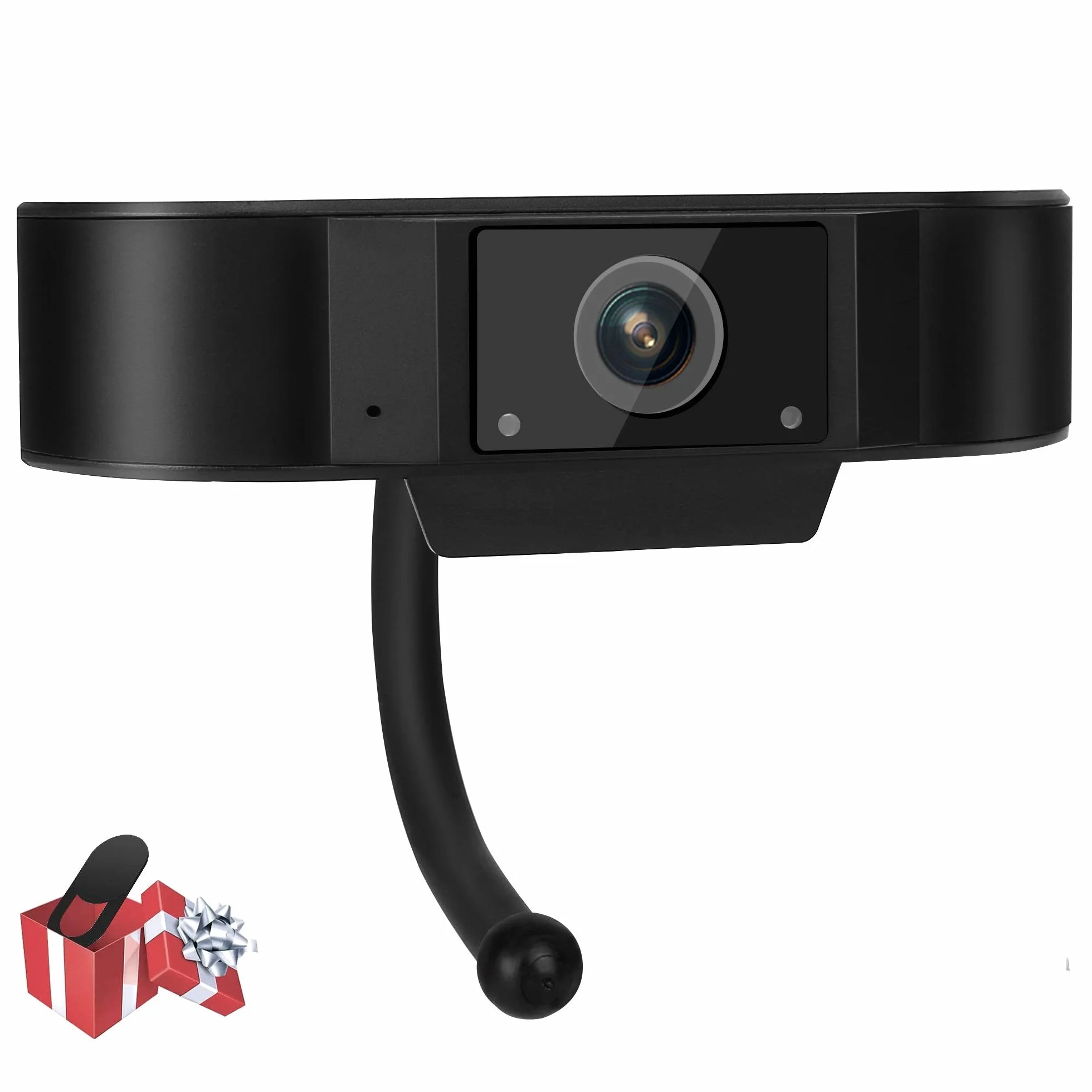 WIWACAM Kamera internetowa Full HD, 1080p, z mikrofonem, do komputera, laptopa, komputera stacjonarnego, MAC, USB Plug and Play, bezpieczna jakość do domowego biura i wideokonferencji, Zoom Webex