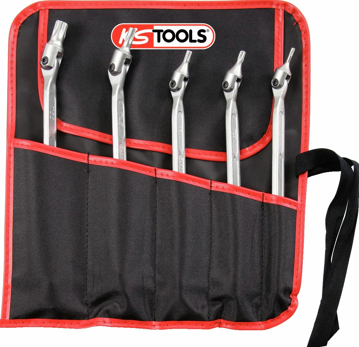 KS Tools 517.0320 Zestaw podwójnych kluczy przegub Torx, 5-szt, T15xT20-T55xT60