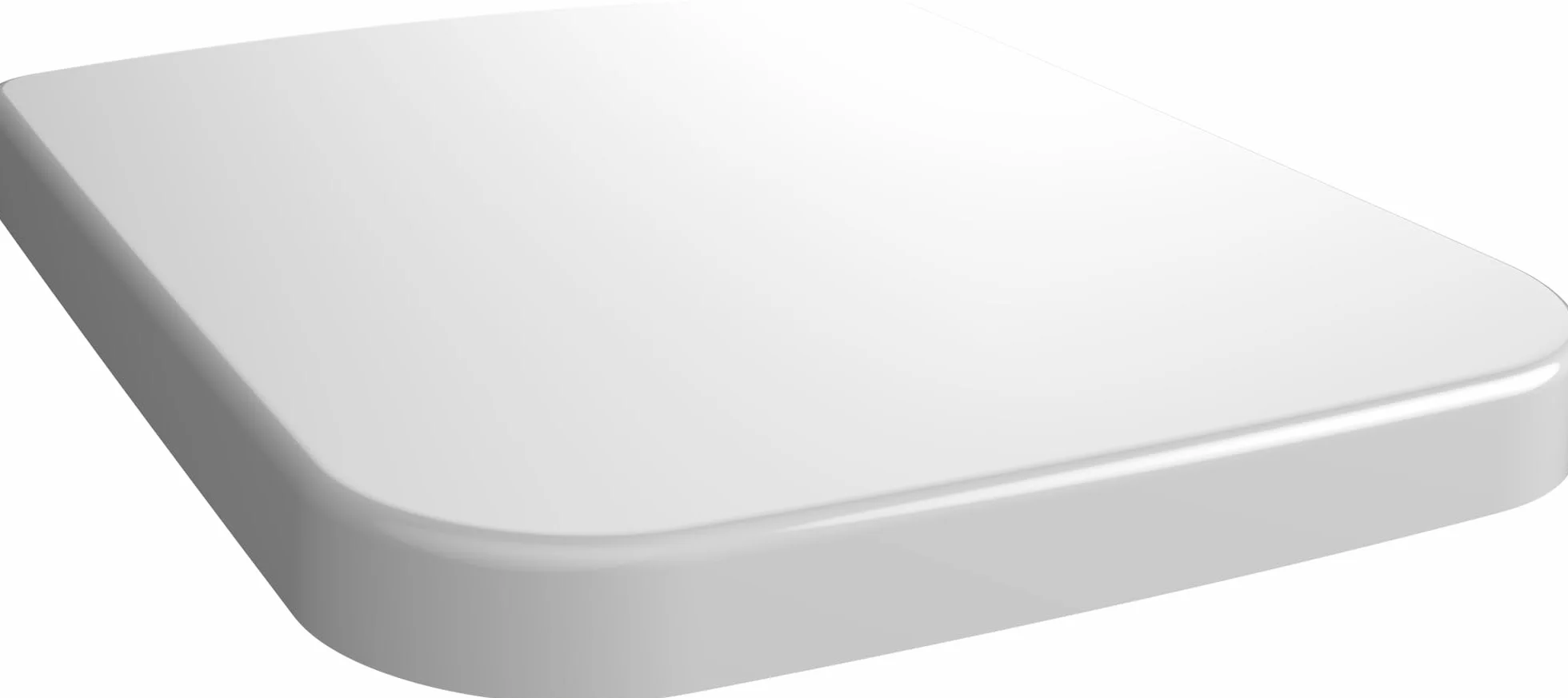 Villeroy & Boch Deska sedesowy Architectura – biała błyszcząca duraplasta – sedesowy z zawiasami z nierdzewnej stali – nietłukąca, prostokątna