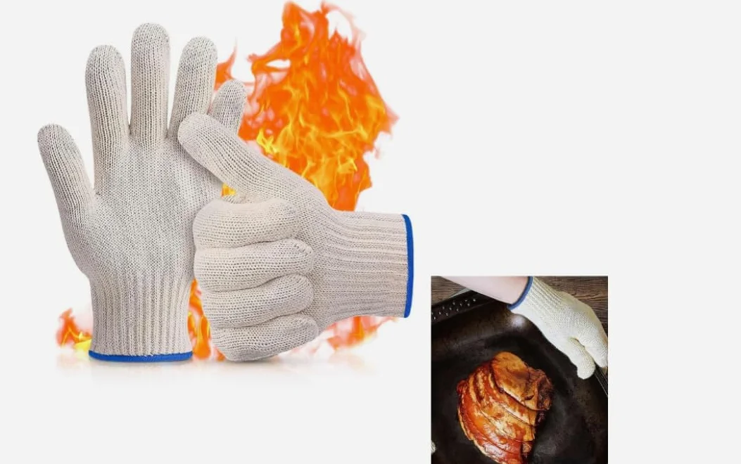 Odporne na wysokie temperatury rękawice 480° do przenoszenia gorących potraw gotowania pieczenia rękawice do piekarnika