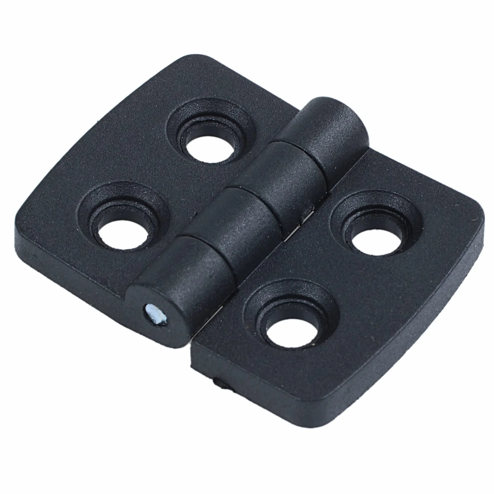 100 . wzmocnione czarne plastikowe zawiasy do drzwi 40 mm x 30 mm