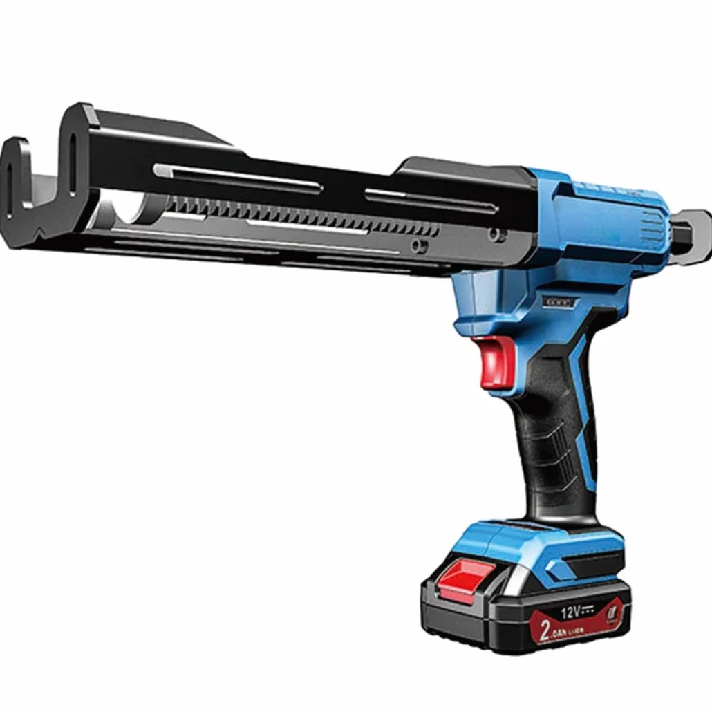 Elektryczny pistolet do masy uszczelniającej 12 V, bezprzewodowy, podwójny wkład z klejem, pistolet do masy uszczelniającej, 400 ml, automatyczny, dwuskładnikowy aplikator