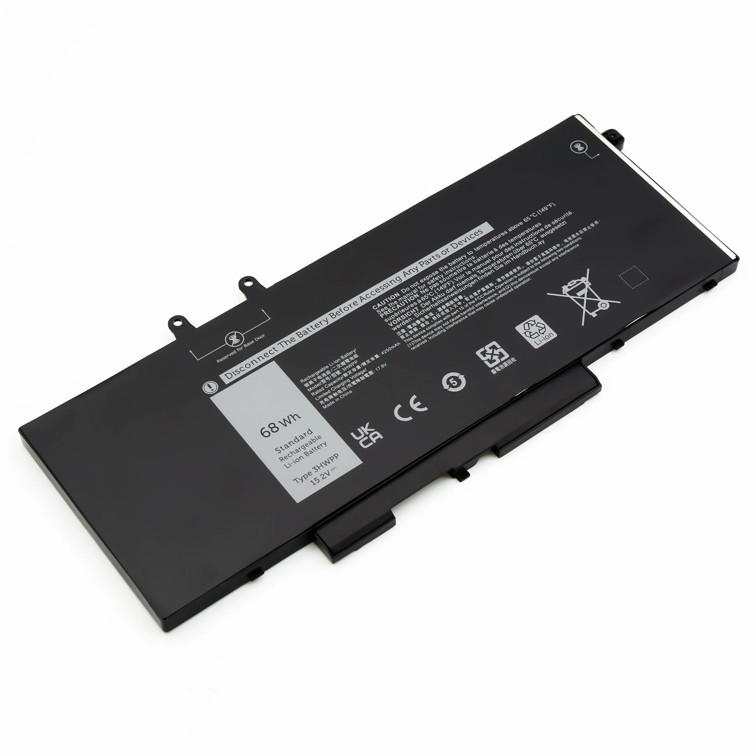 BLESYS 3HWPP Bateria do Dell Latitude 5401 5411 5410 5501 5510 5511 Series do Inspiron 7706 7500 7506 Series do Precision 3541 3550 3551 Series (15.2V, 68Wh)