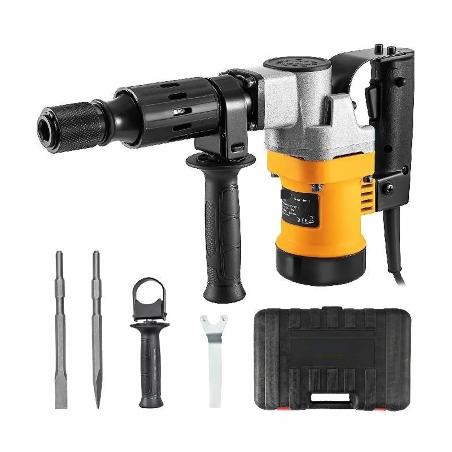 Wiertarka udarowa 1050W Max wiercenie 17mm SDS Plus rozbiórka młot pneumatyczny Breaker DIY elektryczny perforator do betonu z drewna,Elastyczna obsługa