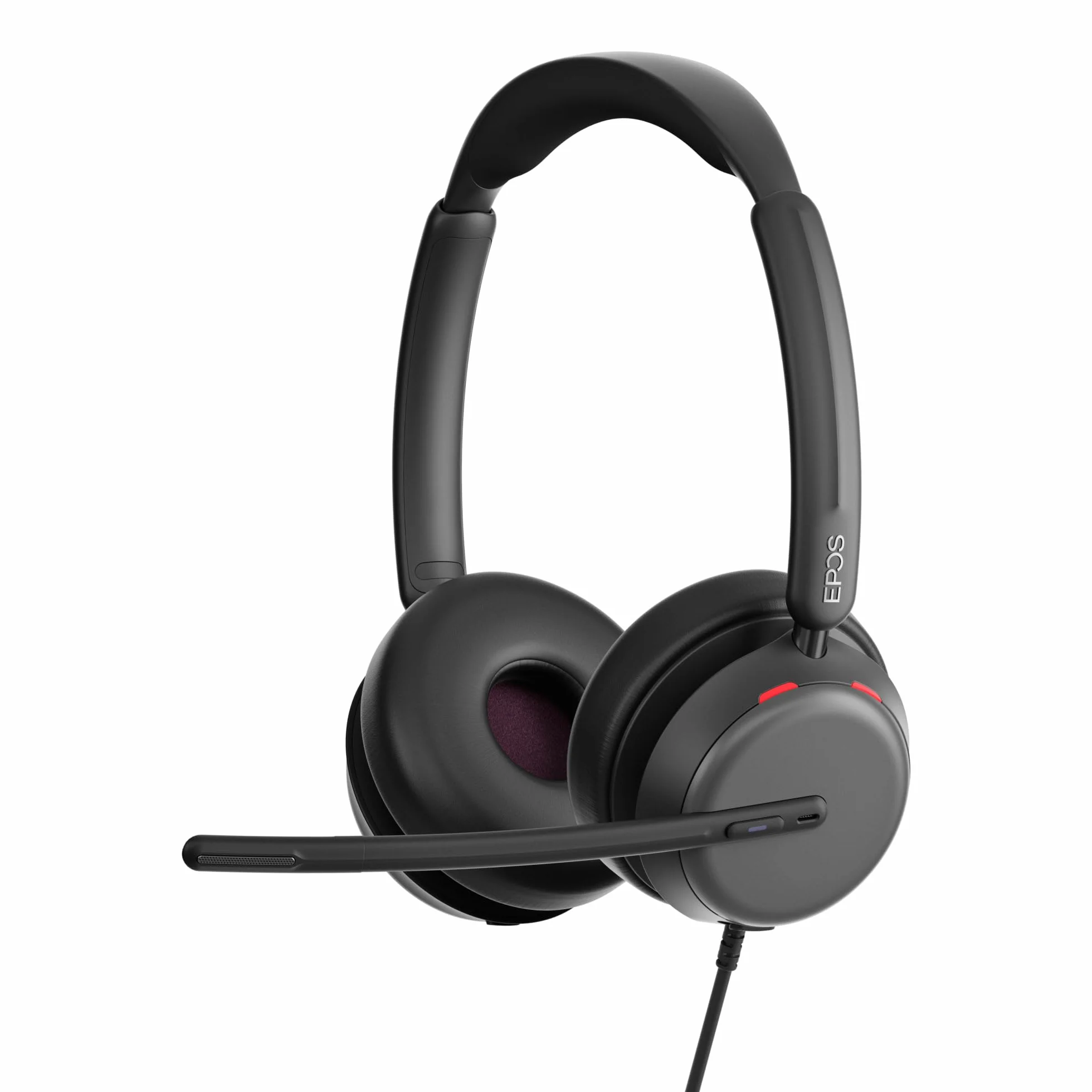 EPOS IMPACT Dwustronny przewodowy zestaw słuchawkowy 860T z mikrofonem, certyfikat Microsoft Teams, przewodowe słuchawki USB-C do komputera, wysokowydajny mikrofon z redukcją szumów