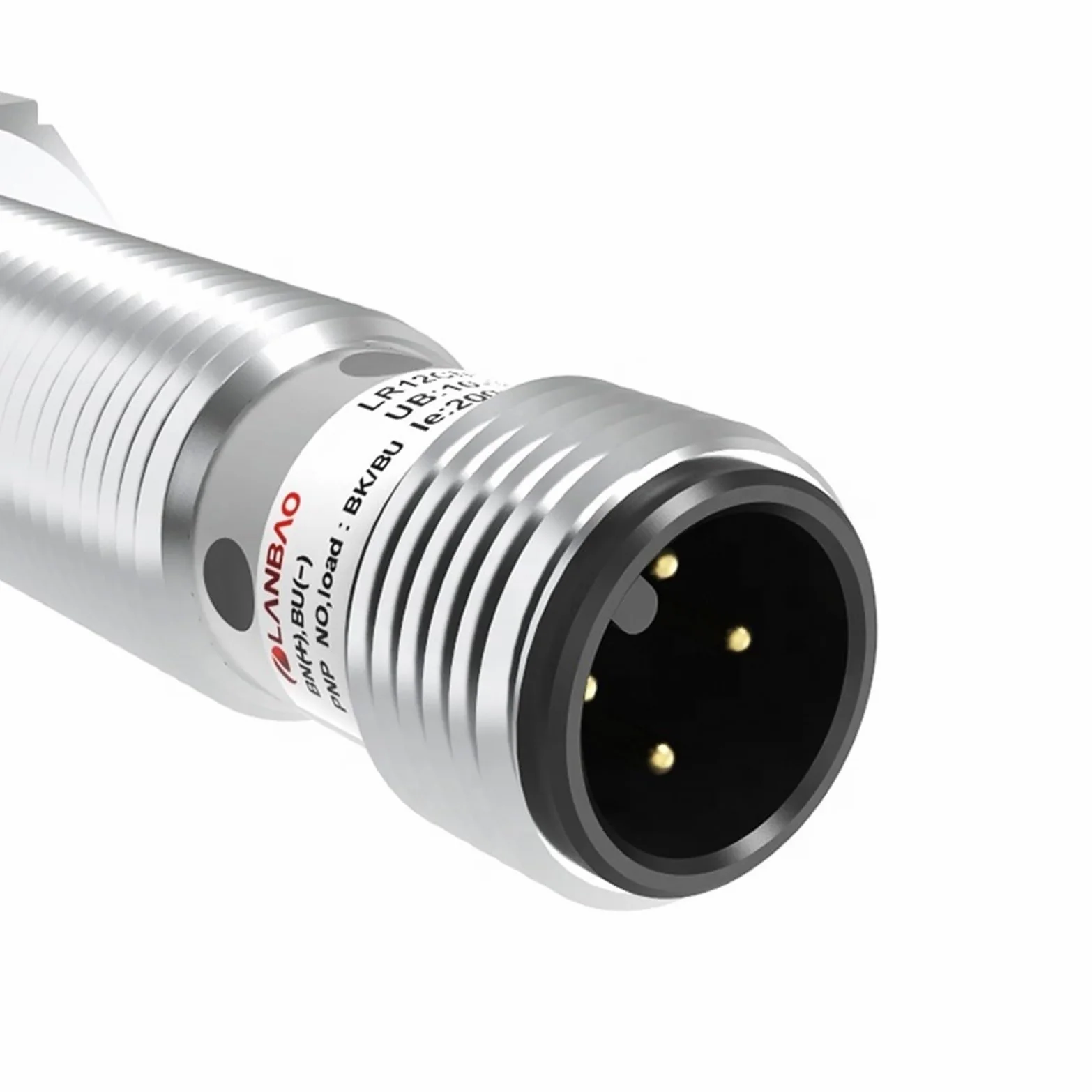 Miernik poziomu dźwięku, M4 M6.5 M12 M18 M30 Metalowy cylindryczny indukcyjny czujnik zbliżeniowy o zwiększonej odległości z kablem 2 m | LR04X-Y