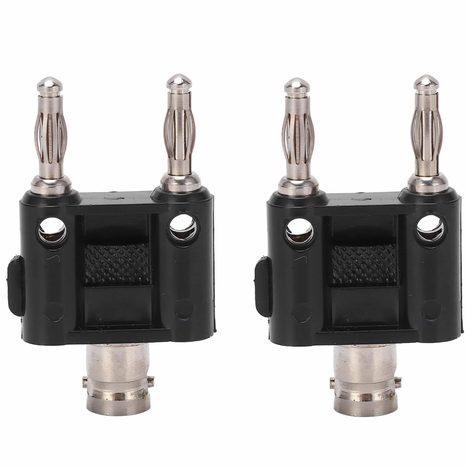 Adapter Bananowy BNC żeński 4mm na Dwurzędowy Wtyk Bananowy do Sygnałów Audio i Wideo