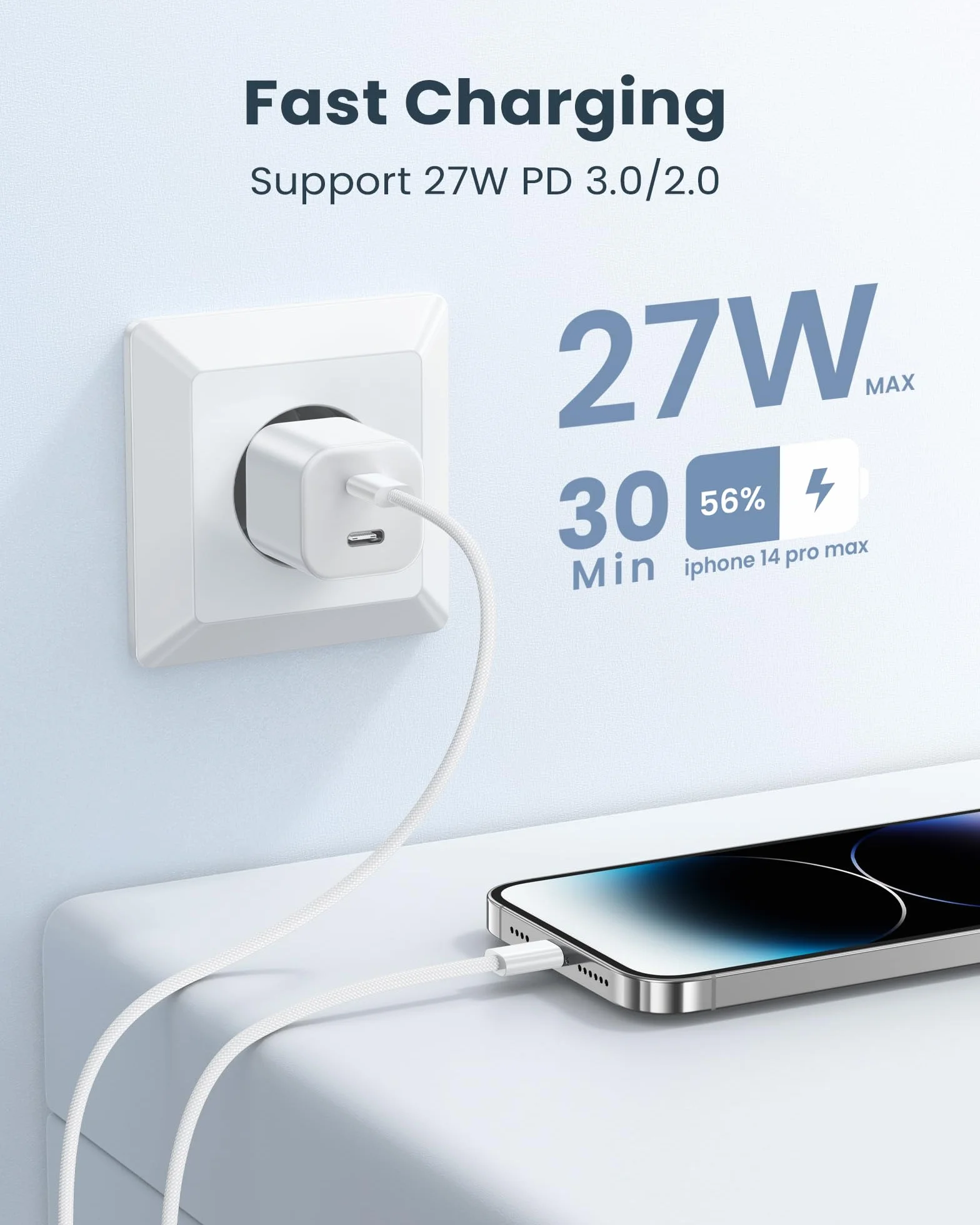 Kabel USB C do Lightning 2M MFi szybkie ładowanie PD do iPhone 14 13 12 11 Pro Max Mini XR XS X 8 Plus Zestaw 2 sztuk