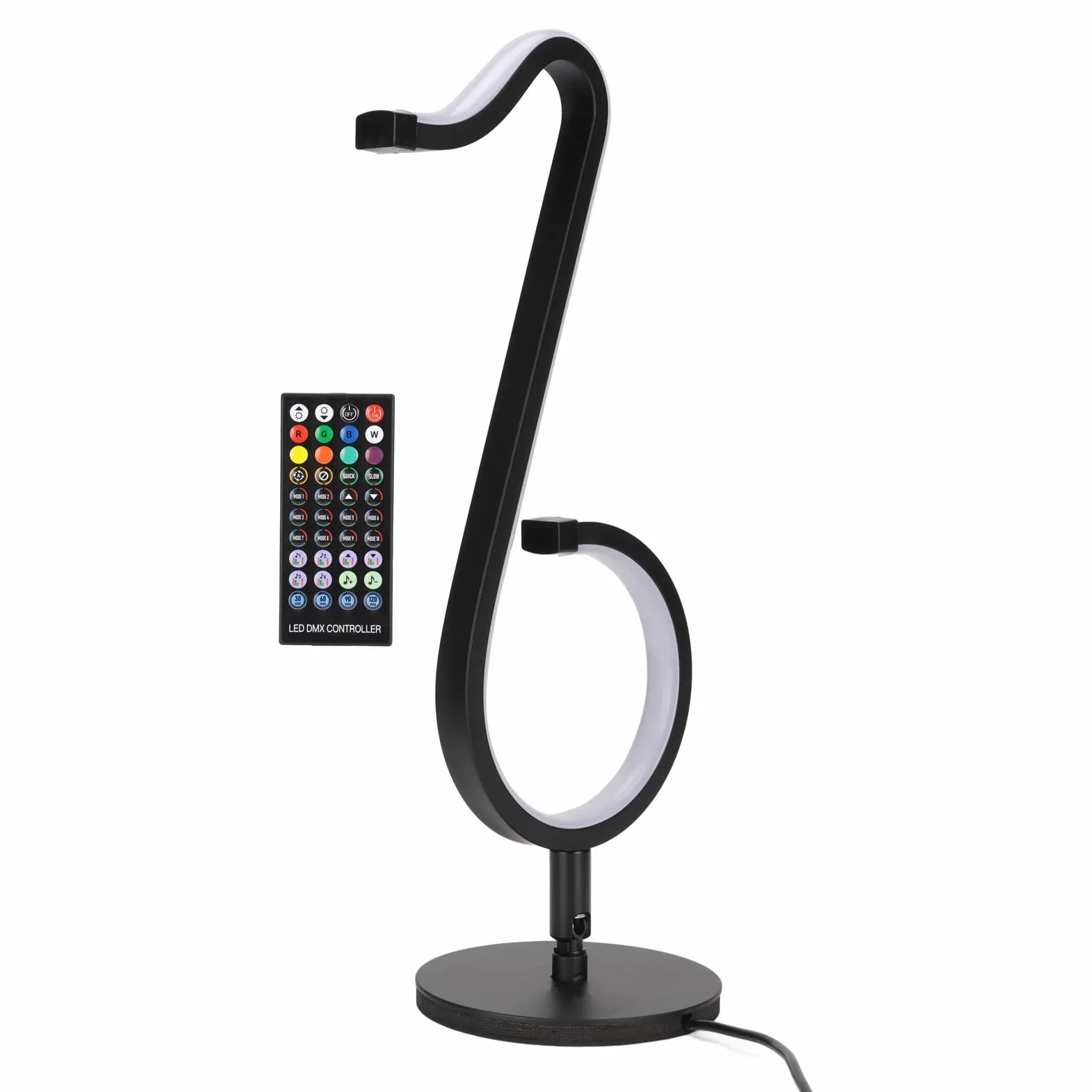 Uwaga Lampa na biurko Lampa ścienna, podstawa obrotowa o 180 stopni, aplikacja mobilna Smart Control, kolorowa fajna lampa biurkowa do dekoracji ścian biurka Działa z Androidem 4.4 i OS X 11.0 i nowsz