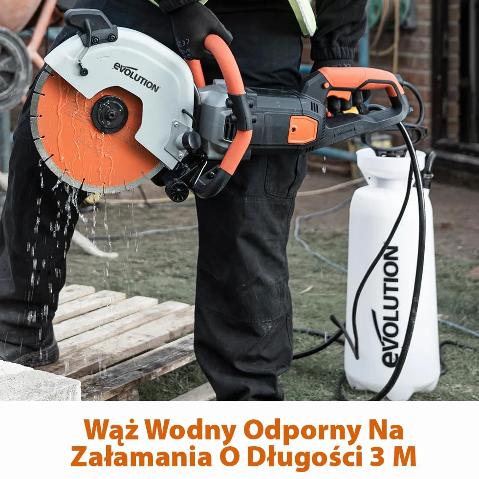 Evolution Power Tools 012-0011 nóż tarczowy pompka nożna butelka na wodę