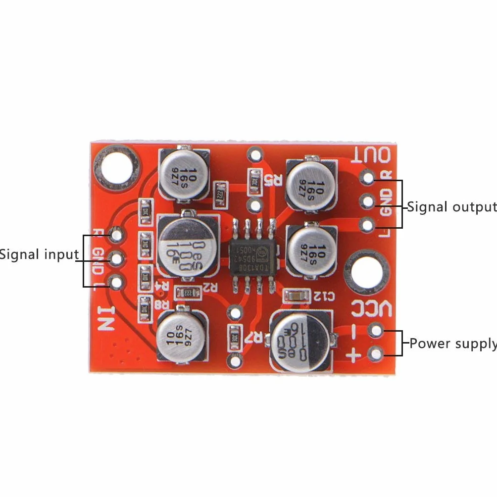 DollaTek DC 5 V-15 V 6 V 12 V AD828 OP p?yta przedwzmacniacza stereo d?wi?k modu? przedwzmacniacza
