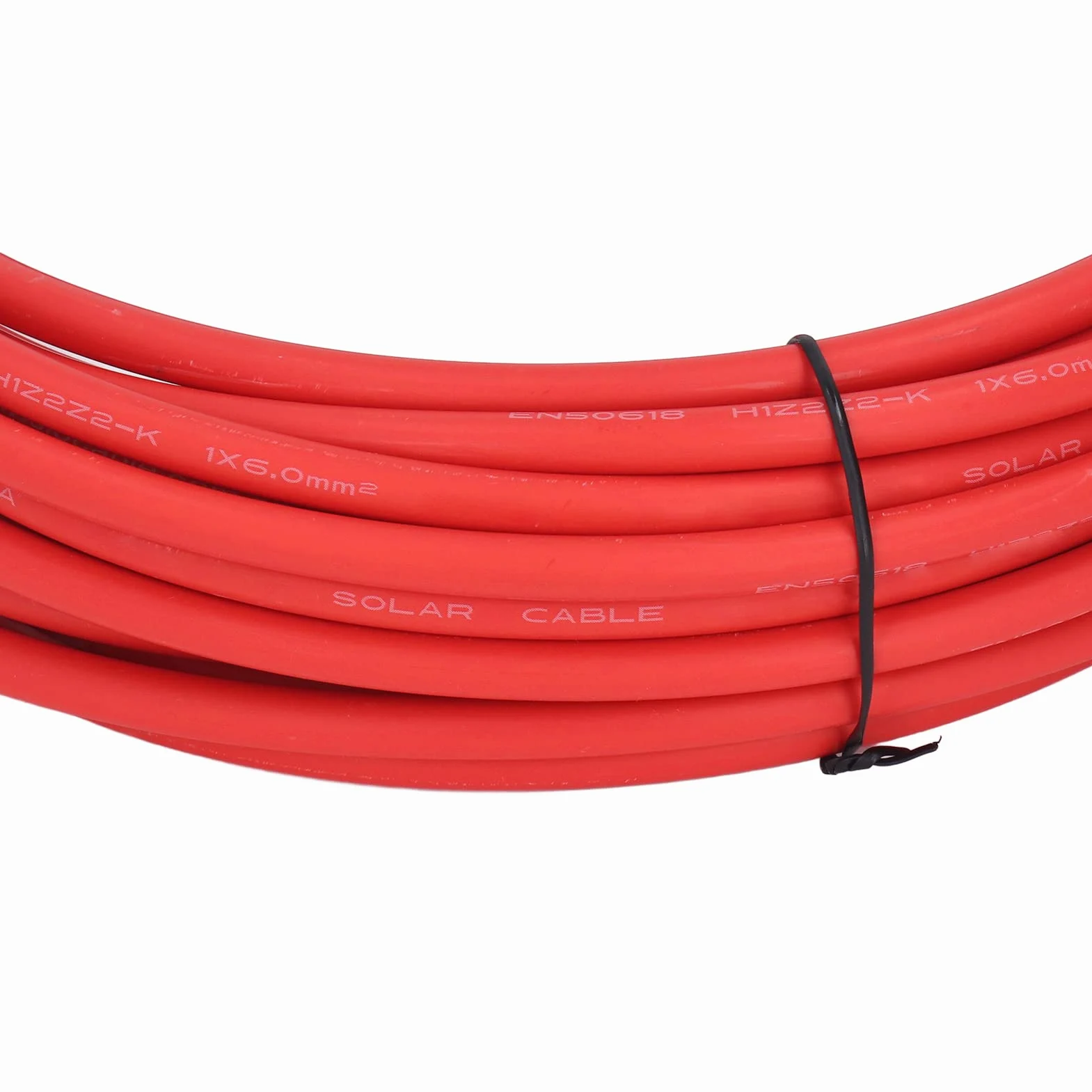 Przewód Panelu Słonecznego Kabel PV 6 mm² Miedź Cynowana XLPE Dwuwarstwowa Izolacja Odporność na korozję w Wysokich i Niskich Temperaturach Znamionowych 1500 V dla Falownika Panelu