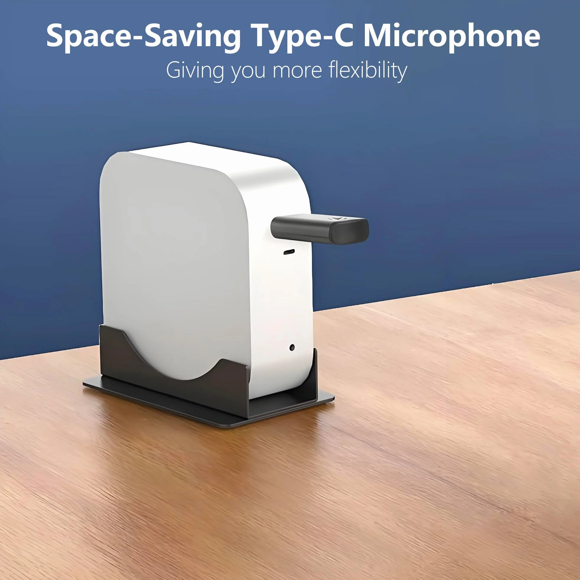DUNGZDUZ Mikrofon USB C Mini do Mac mini M4/M4 Pro i MacBooka, mikrofon pojemnościowy typu plug-and-play, kompaktowy i przenośny, czysty dźwięk do pracy i nauki