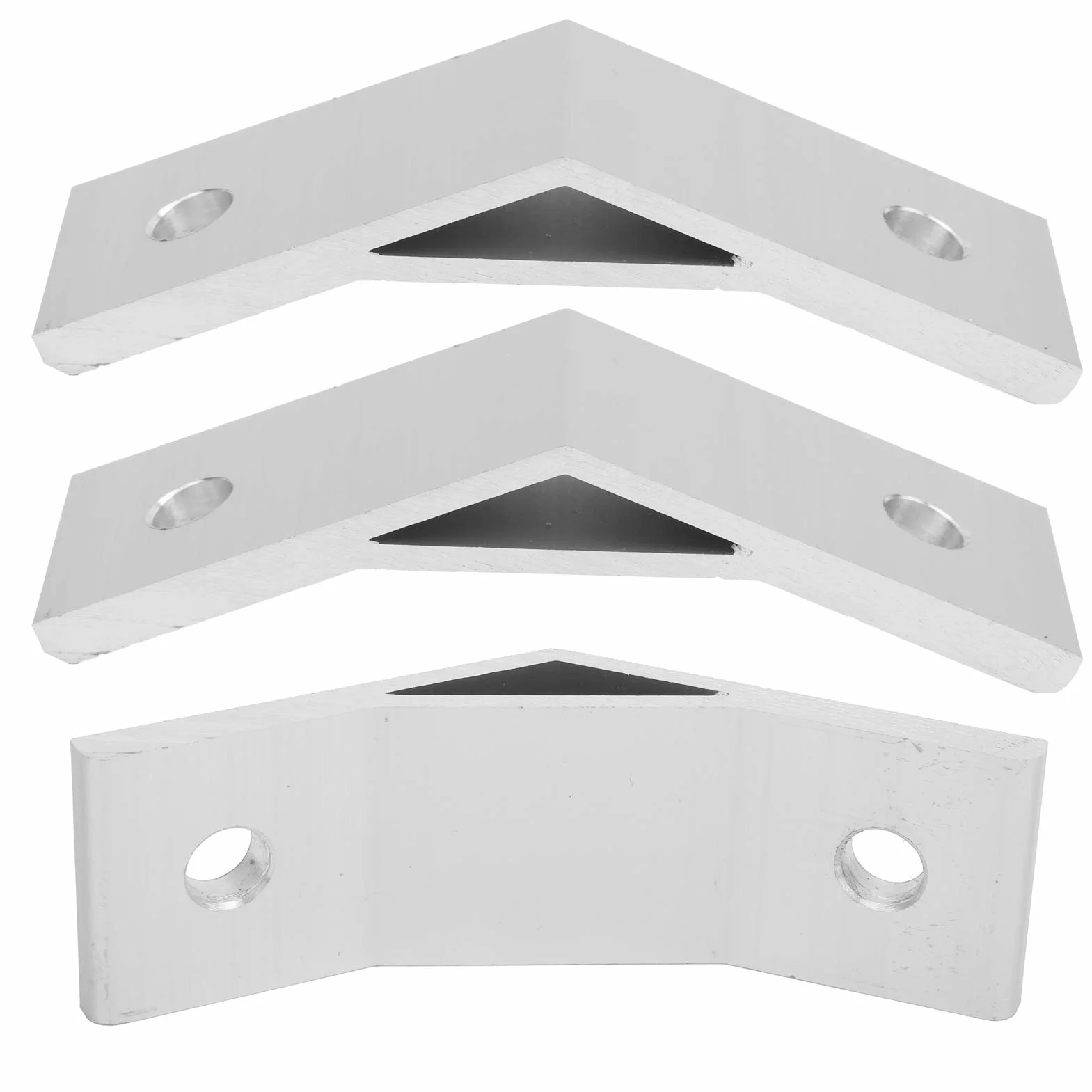 Wsporniki narożne aluminiowe 135 stopni, 10 szt. kątownik aluminiowy wspornik do profili, złącze narożne dla konstrukcji ramowych, sprzęt montażowy (4040-135 stopni)