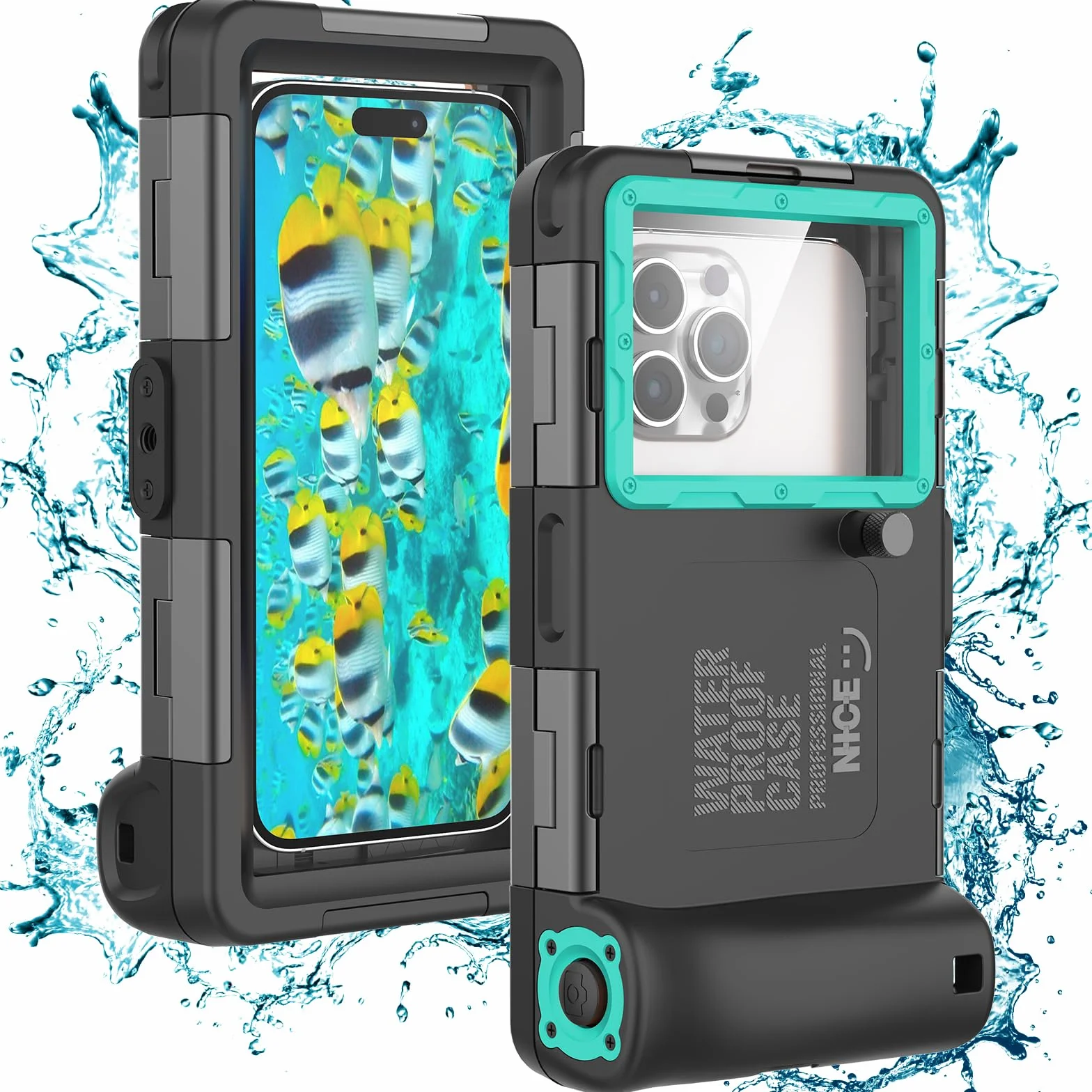 Wodoszczelne etui na telefon iPhone 14/13/12/11 Pro Max Mini Xr/X/Xs, Samsung Galaxy S22/S21/S20/S10 Ultra Plus, etui do nurkowania ze smyczą