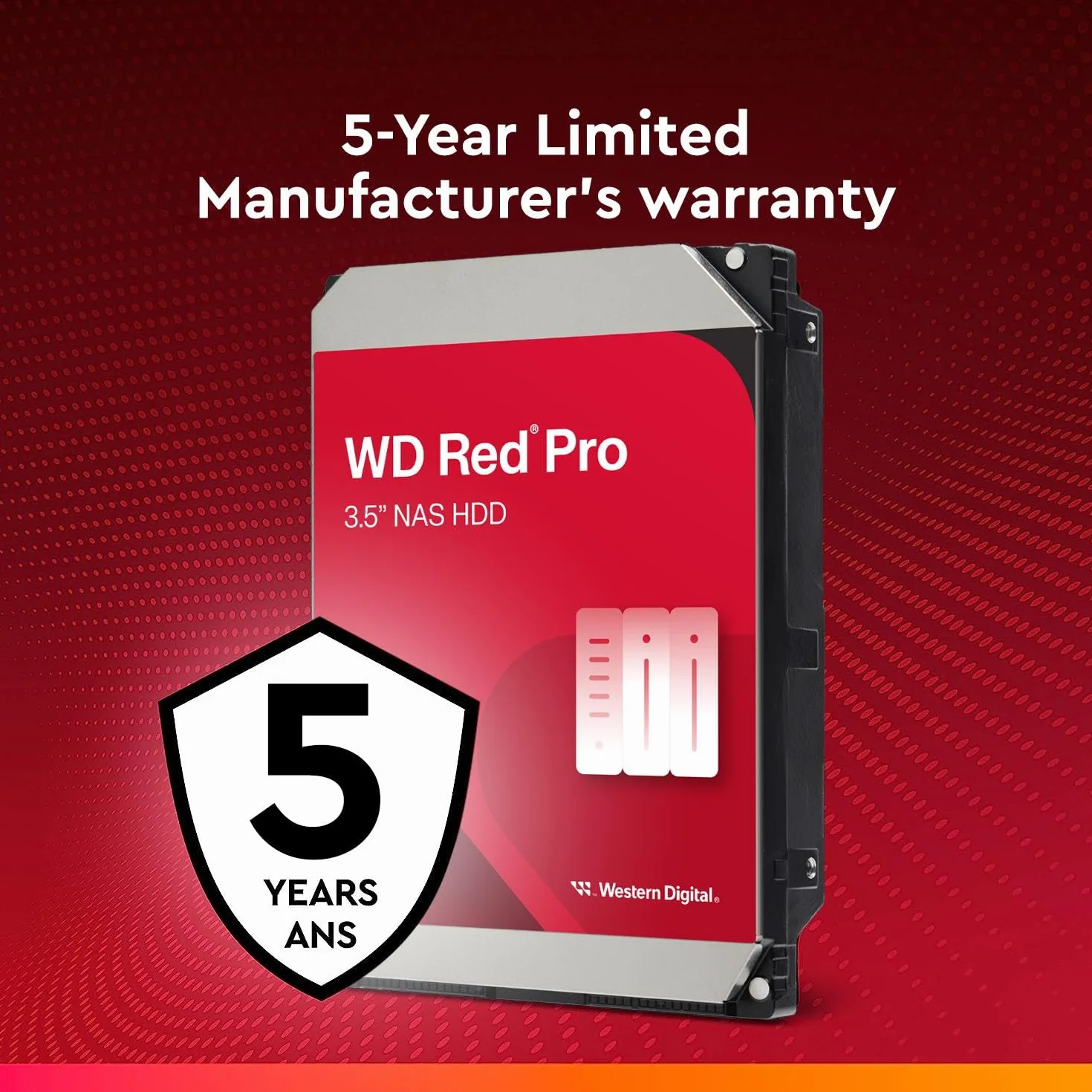 HDD WD Red Pro WD121KFBX 12TB/8,9/600/72 Sata III 256MB (CMR)