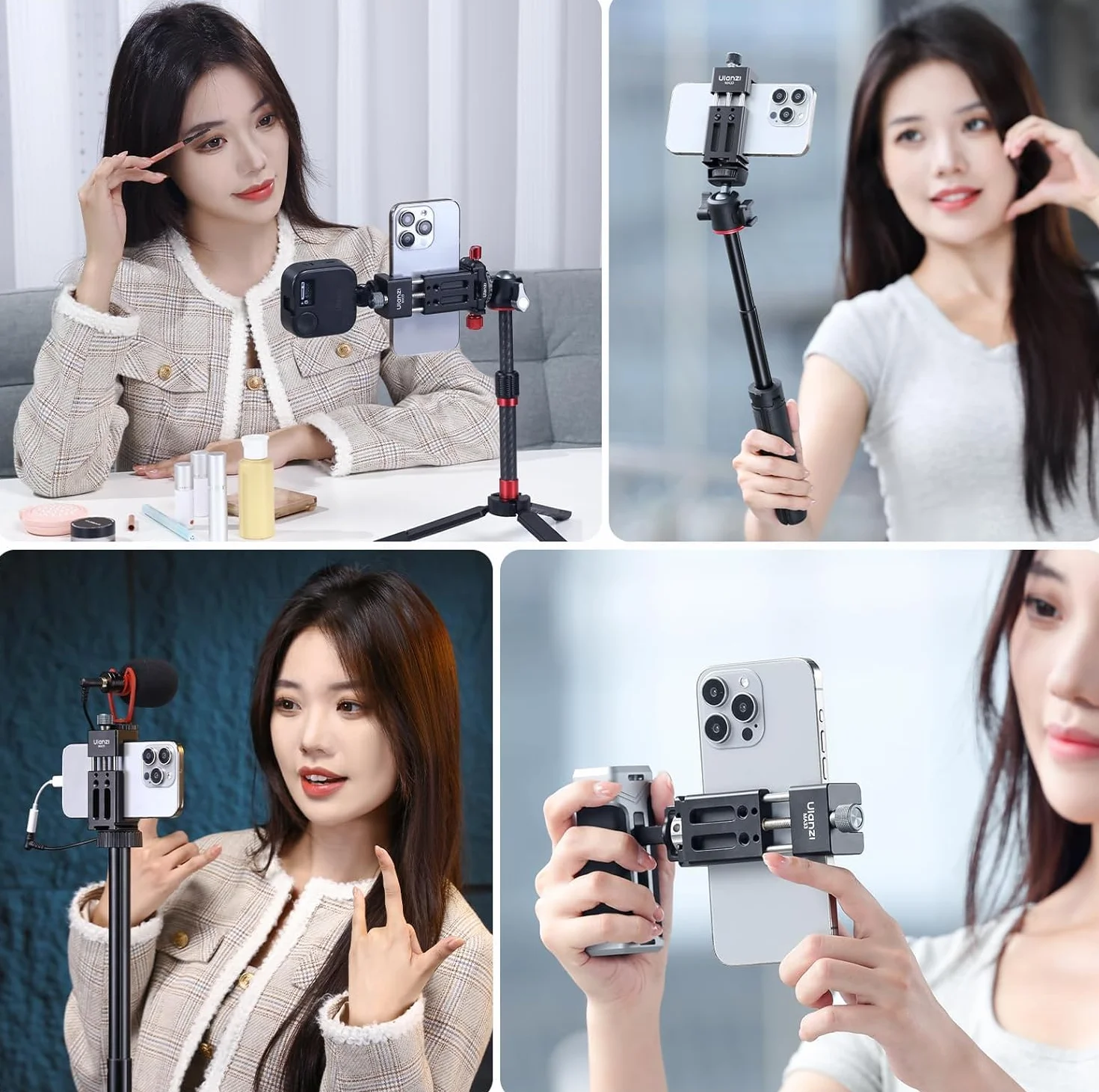 ULANZI MA33 metalowy adapter statywu Arca QR 1/4 obrotowy 360° 180° akcesorium smartfon iPhone 16 Pro Max Android